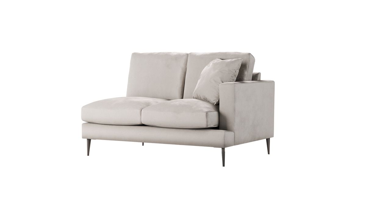 Covex – Module extrémité droite deux places (2R), beige clair - Velluto 2