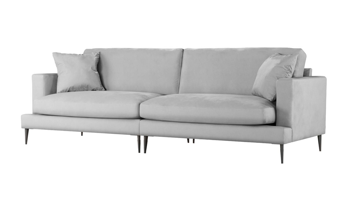 Covex- grand canapé modulaire, gris clair - Velluto 15