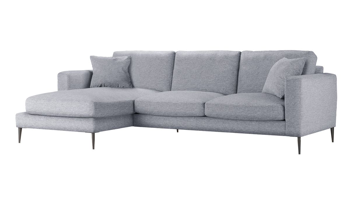 Canapé d’angle gauche Covex, Nordic 14 - gris