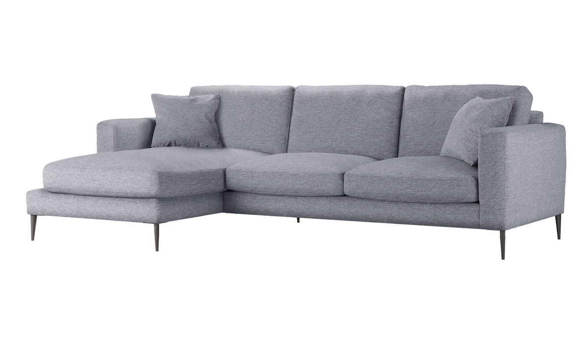 Canapé d’angle gauche Covex, Nordic 16 - gris