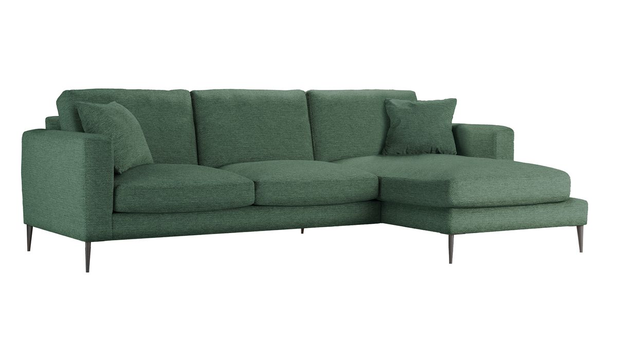 Canapé d’angle droit Covex, Nordic 10 - vert foncé