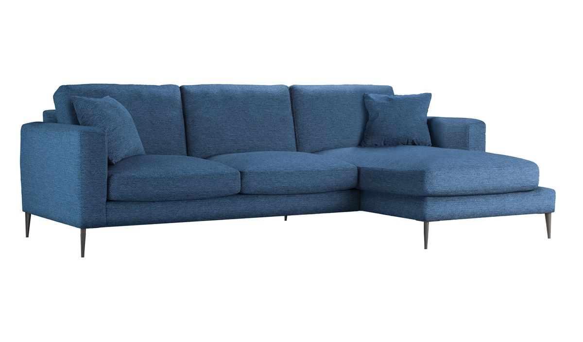 Canapé d’angle droit Covex, Nordic 13 - bleu