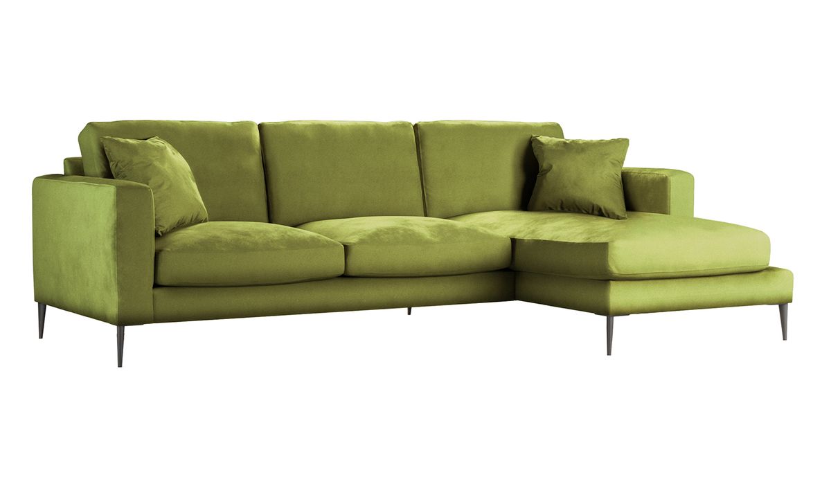 Canapé d’angle droit Covex, olive - Velluto 9