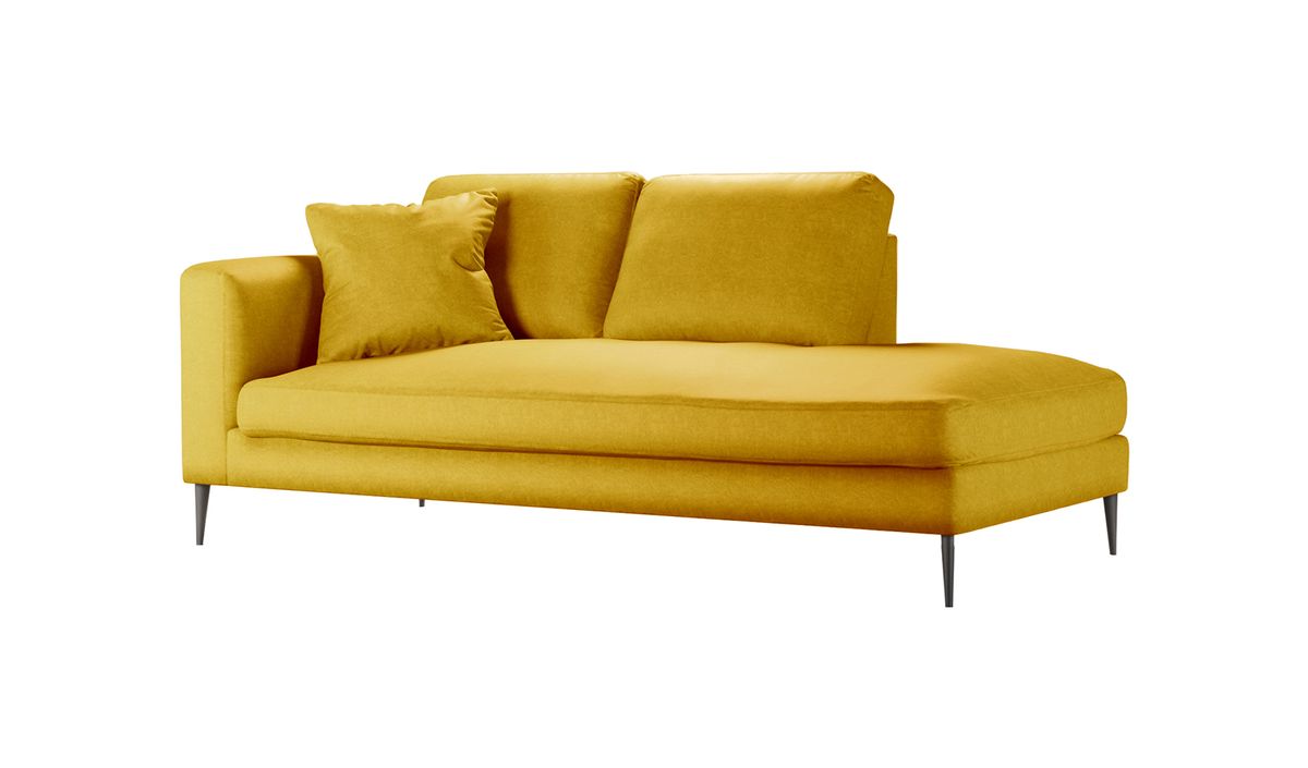 Chaise longue/divan droit Covex, jaune - Fancy 48