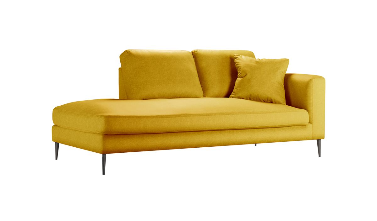 Chaise longue/divan gauche Covex, jaune - Fancy 48