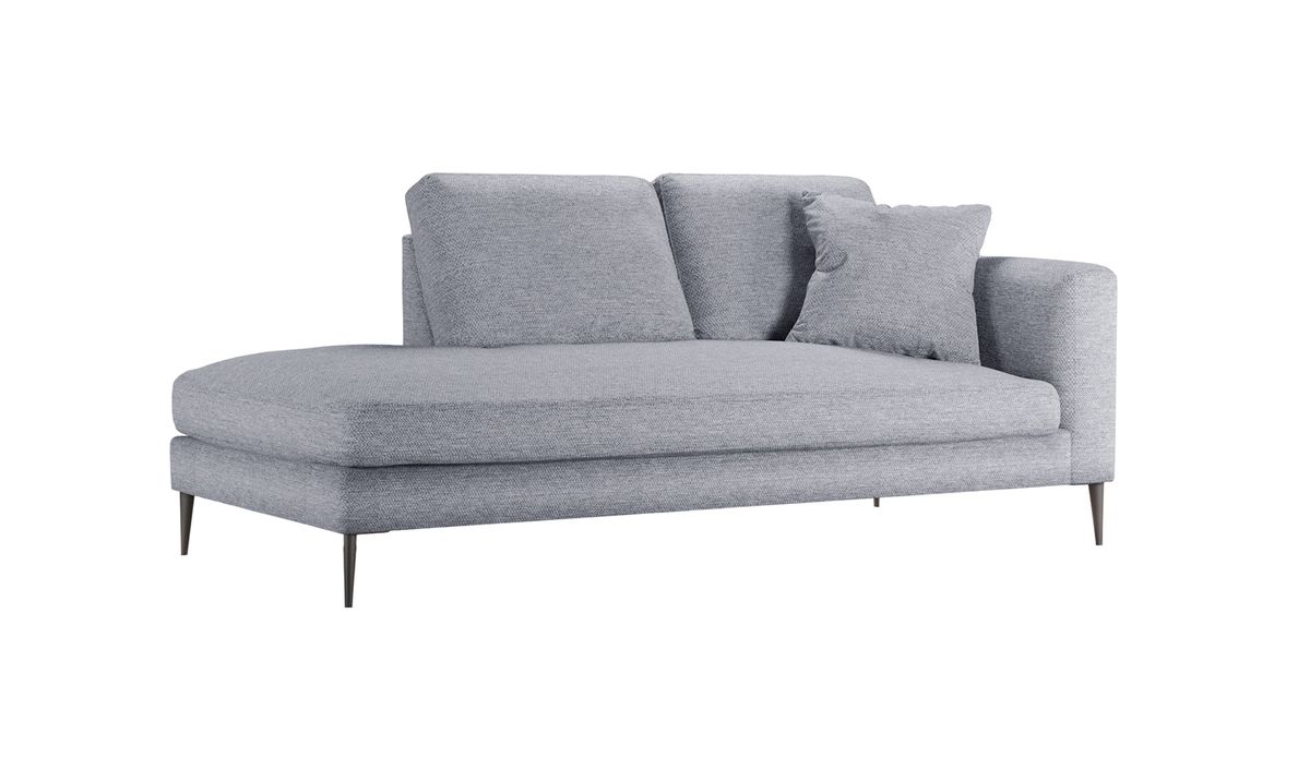 Chaise longue/divan gauche Covex, Nordic 14 - gris