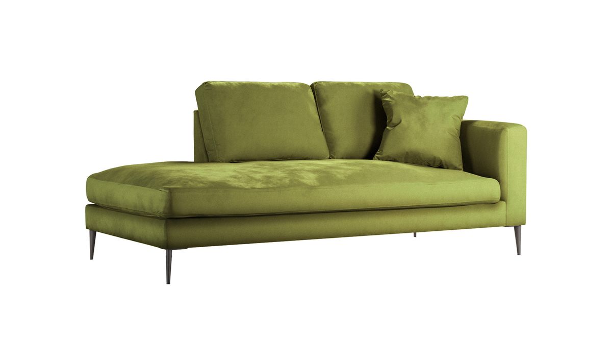 Chaise longue/divan gauche Covex, olive - Velluto 9