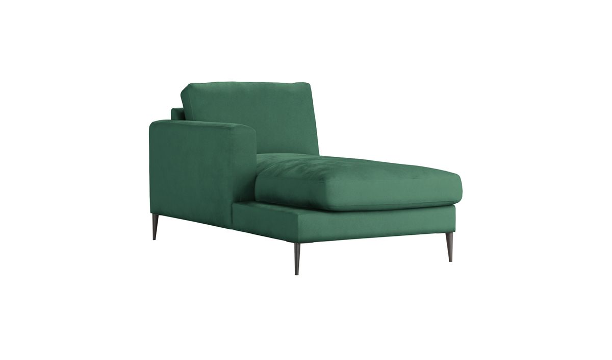 Covex – module chaise longue/divan gauche (OT L), vert foncé - Velluto 10