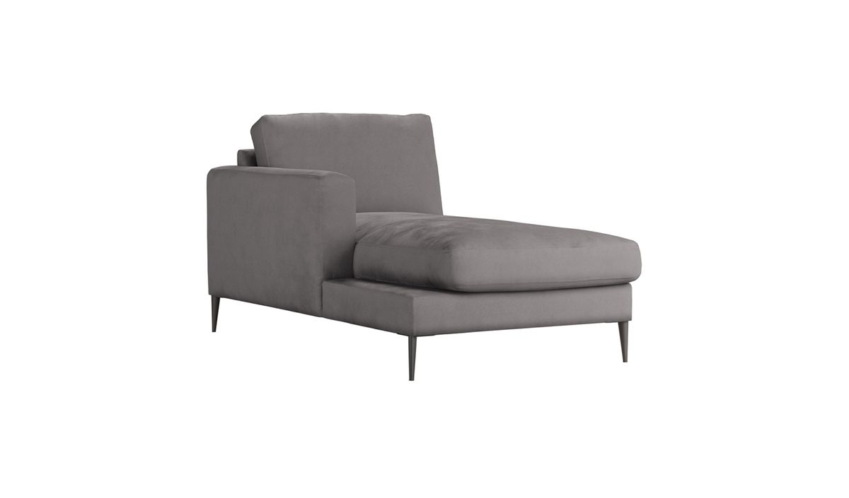 Covex – module chaise longue/divan gauche (OT L), gris éléphant - Velluto 17