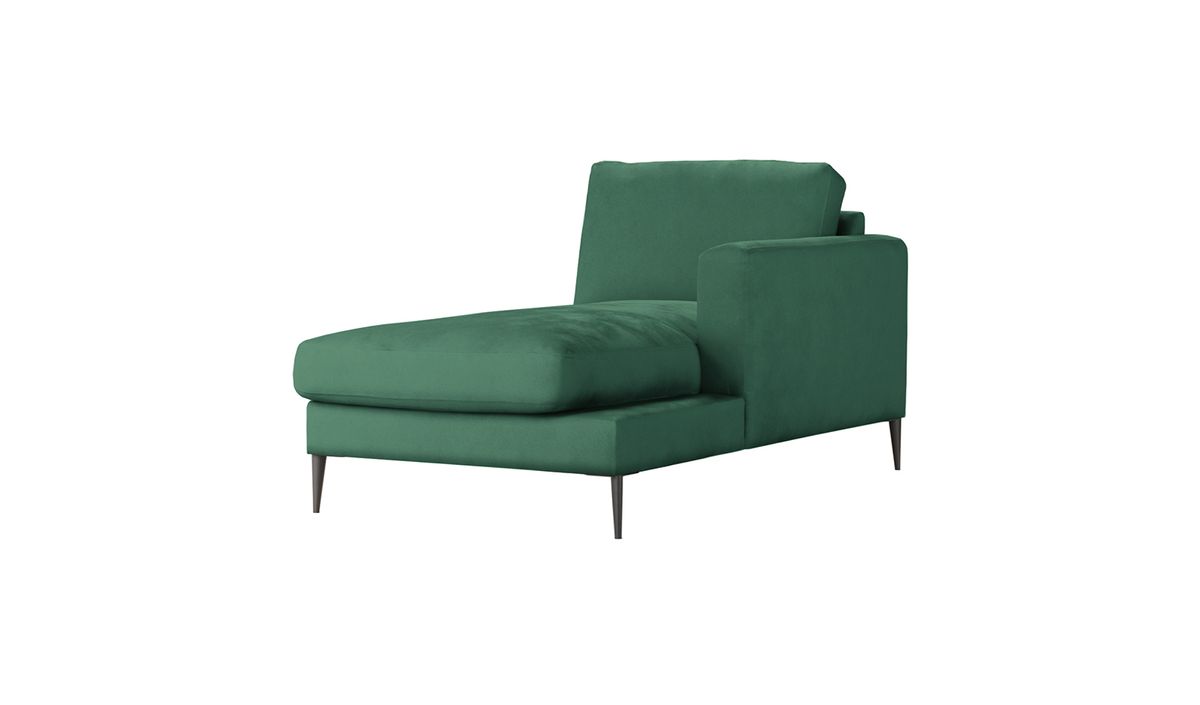 Covex – module chaise longue/divan droit (OT R), vert foncé - Velluto 10