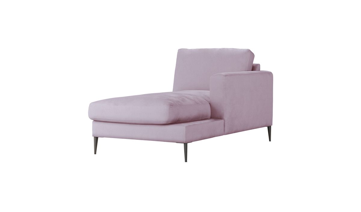 Covex – module chaise longue/divan droit (OT R), lila/rose - Velluto 14
