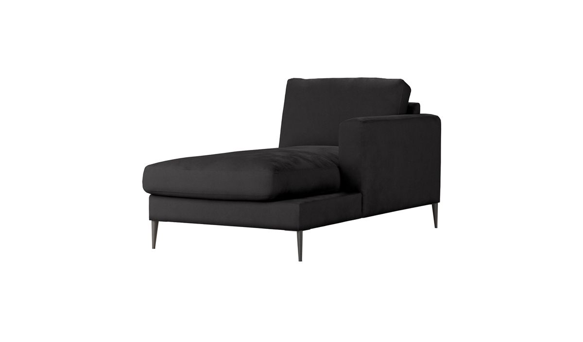 Covex – module chaise longue/divan droit (OT R), noir - Velluto 20