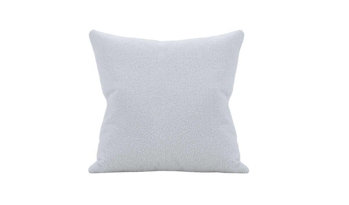 Coussin décoratif Boucle 45x45cm, Teddy dove - gris clair