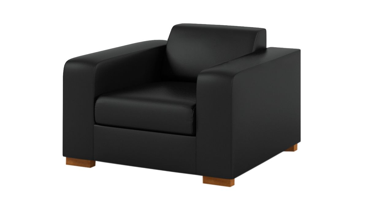 Fauteuil en simili cuir Gem — vue 3