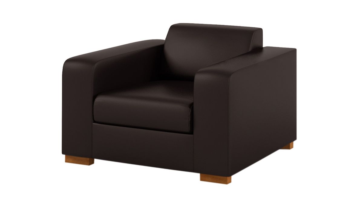 Fauteuil en simili cuir Gem — vue 4