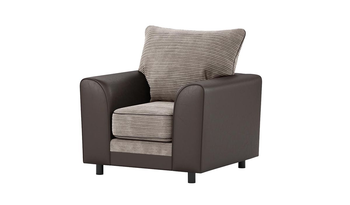 Fauteuil Dillon, Jumbo mink/Casco brown