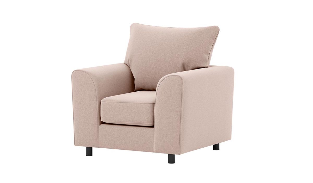 Fauteuil Dillon, rose poudré - Malmo 61