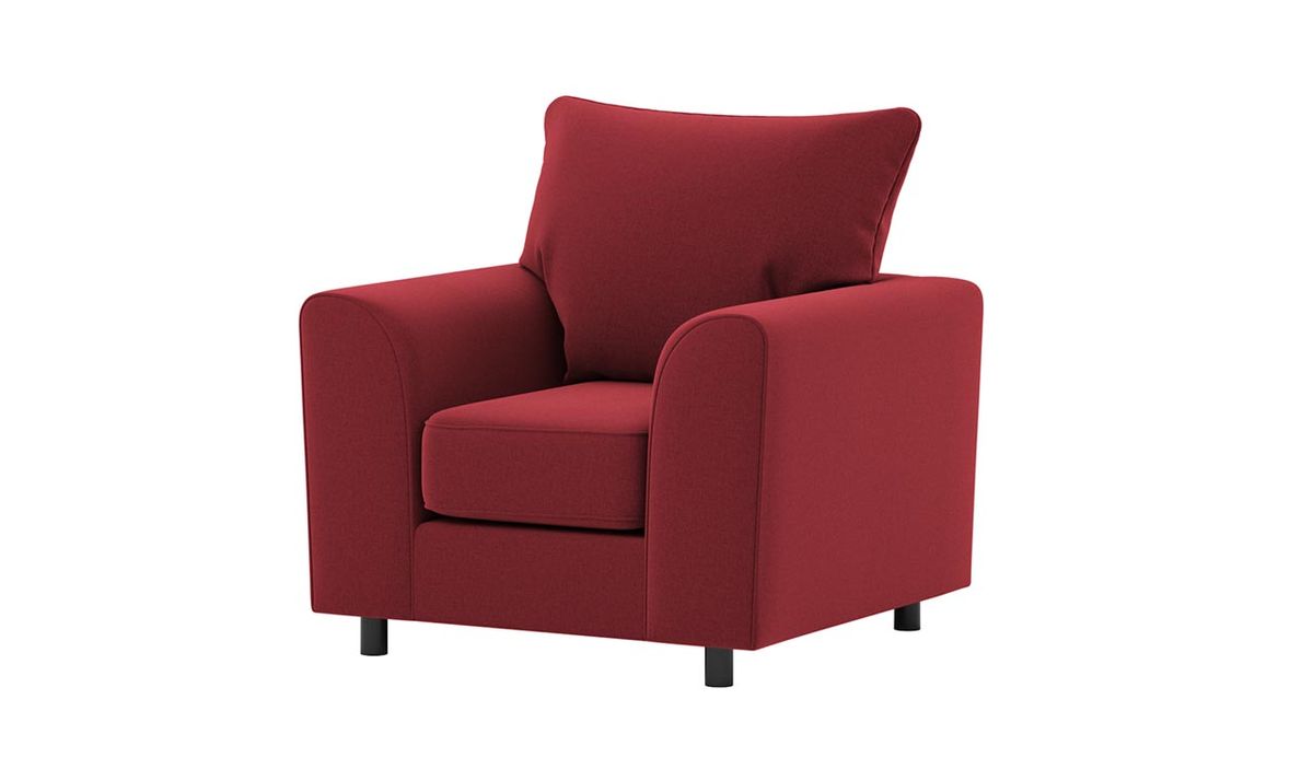 Fauteuil Dillon, bordeaux - Malmo 63