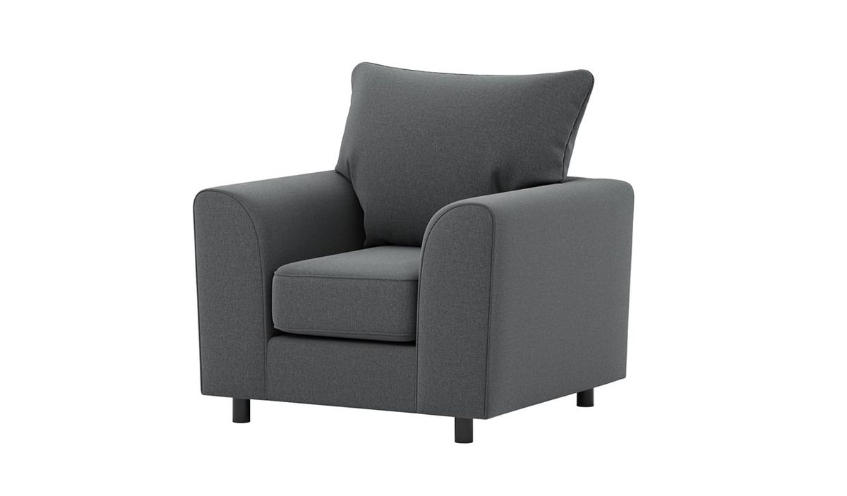 Fauteuil Dillon, gris foncé - Malmo 95