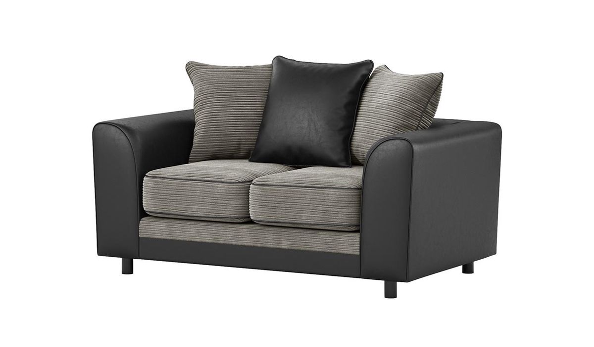 Canapé convertible Dillon, Jumbo grey/Snake black