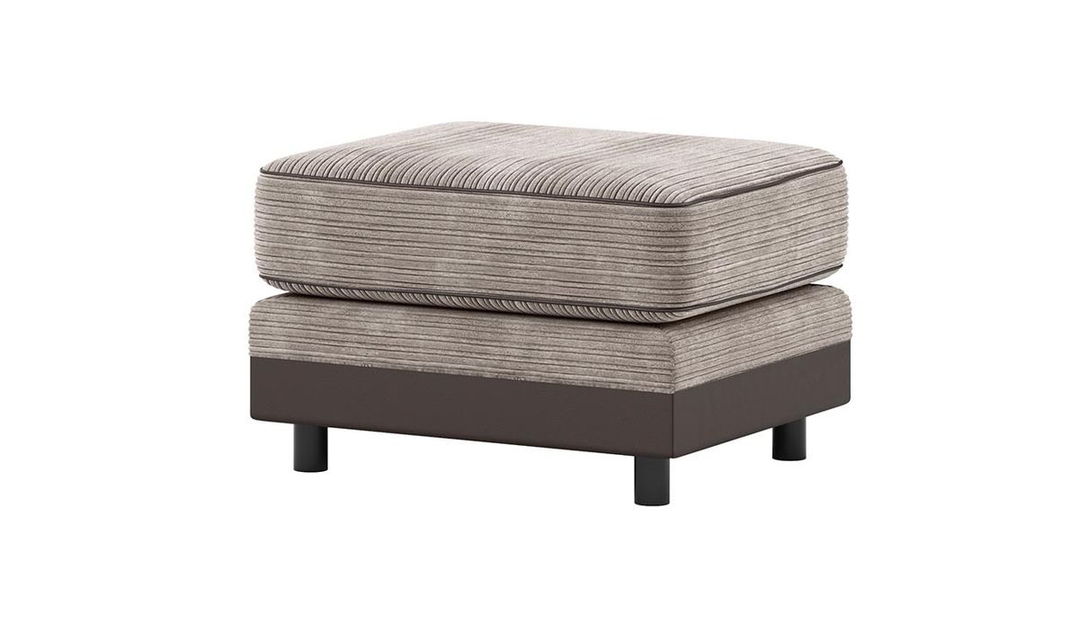 Pouf Dillon, Jumbo mink/Casco brown