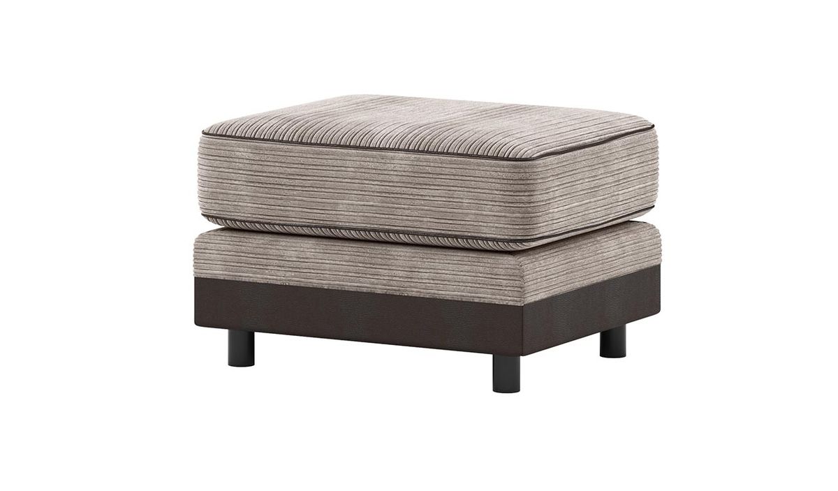 Pouf Dillon, Jumbo mink/Snake brown