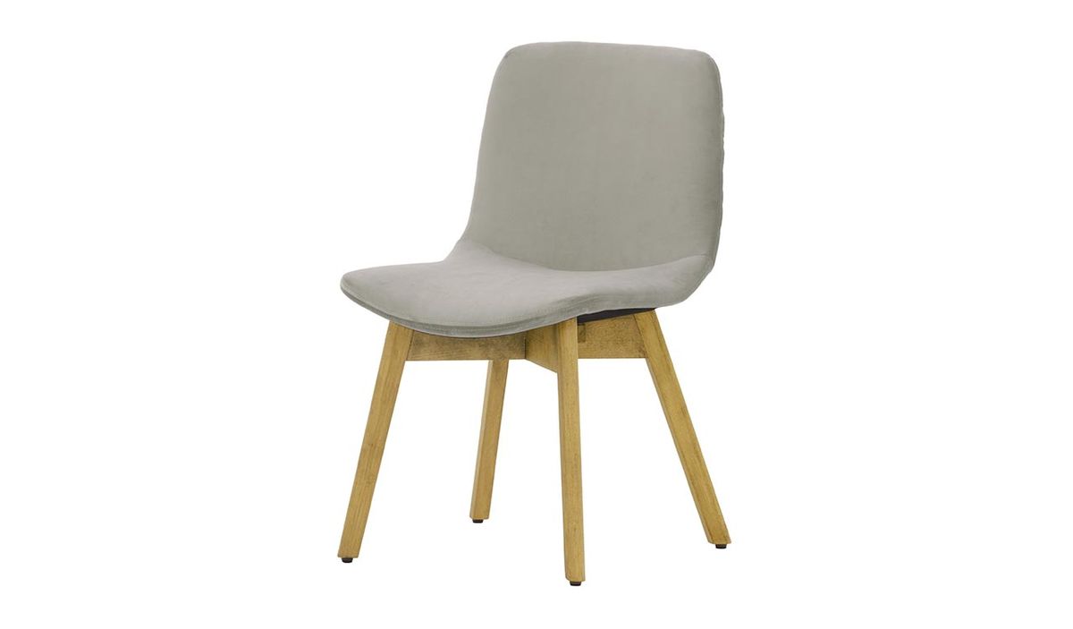 Chaise Felton buk, gris éléphant - Velluto 17