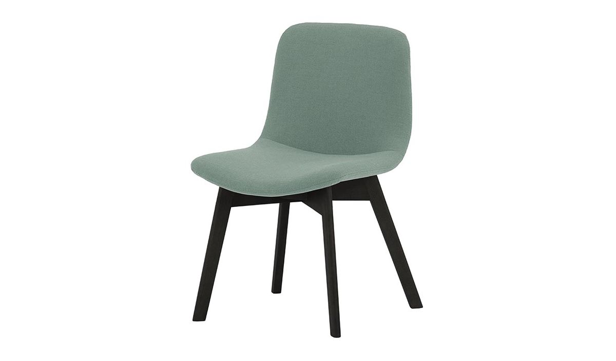 Chaise Giza buk, bleu pastel - Cablo 10, Couleur des pieds: Noir