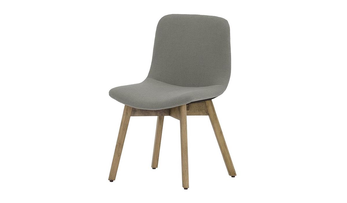 Chaise Giza buk, gris - Cablo 14, Couleur des pieds: Hêtre noir wax