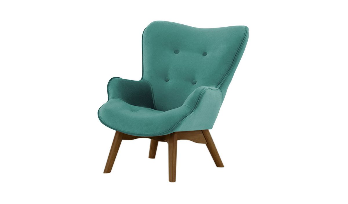 Fauteuil à oreilles pour enfants Ducan Mini Velvet — vue 3