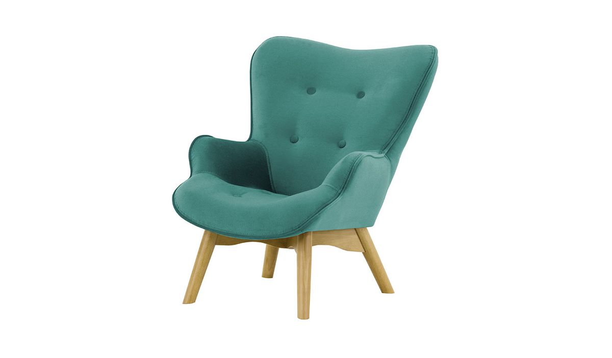 Fauteuil à oreilles pour enfants Ducan Mini Velvet — vue 5