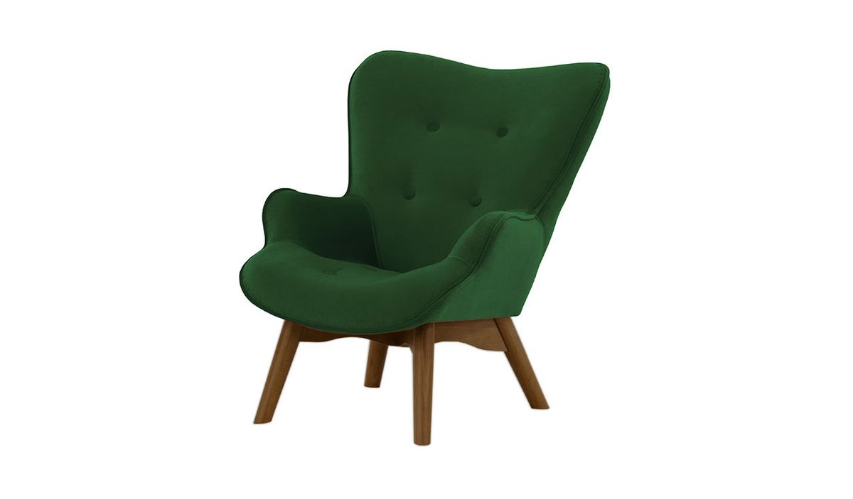 Fauteuil à oreilles pour enfants Ducan Mini Velvet — vue 7