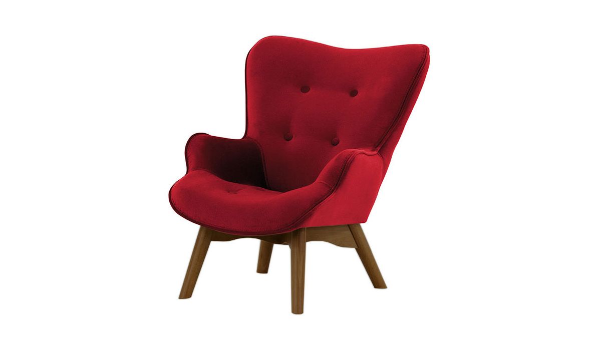 Fauteuil à oreilles pour enfants Ducan Mini Velvet — vue 3