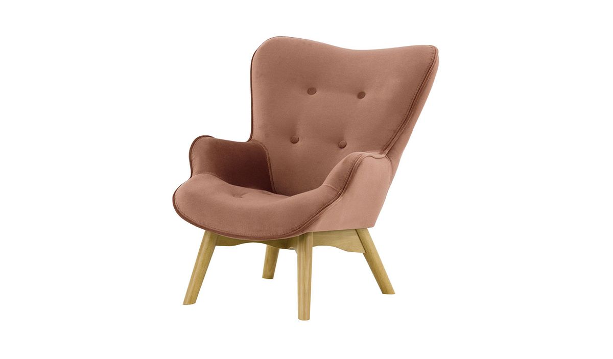Fauteuil à oreilles pour enfants Ducan Mini Velvet