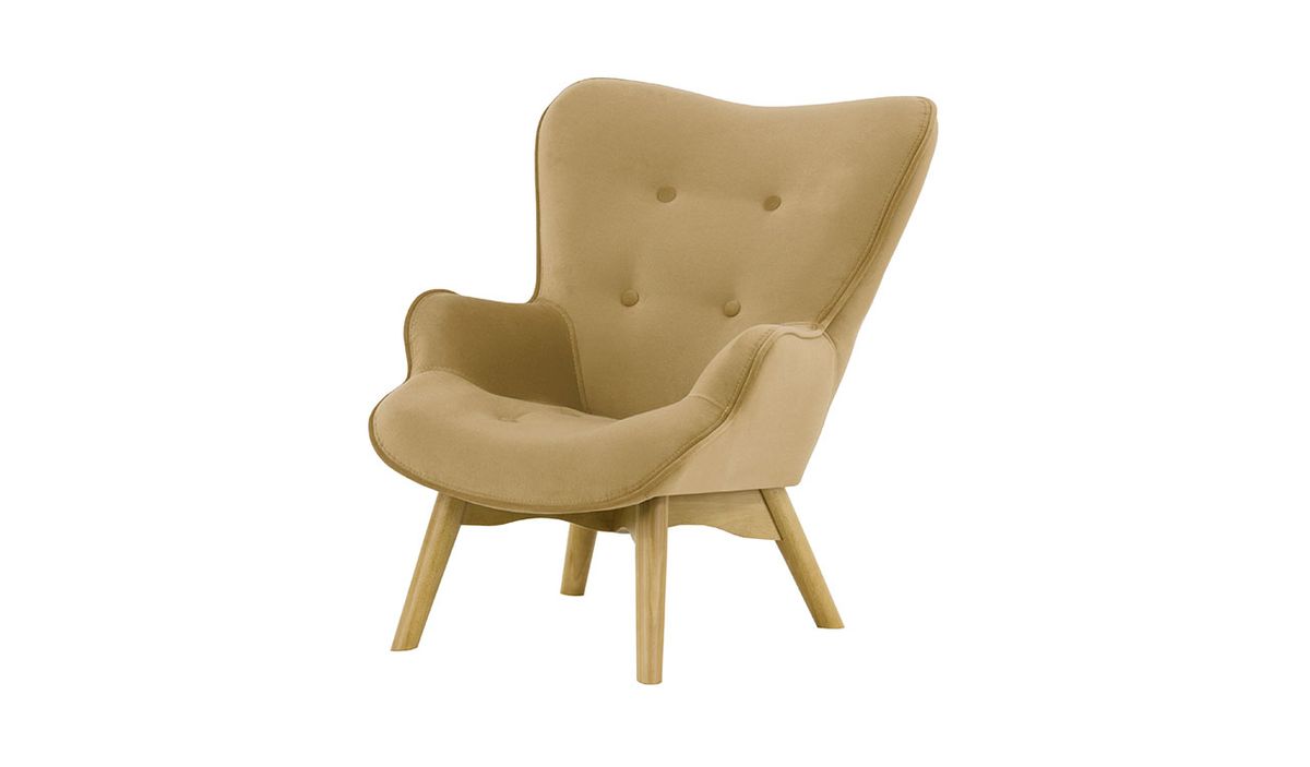 Fauteuil à oreilles pour enfants Ducan Mini Velvet