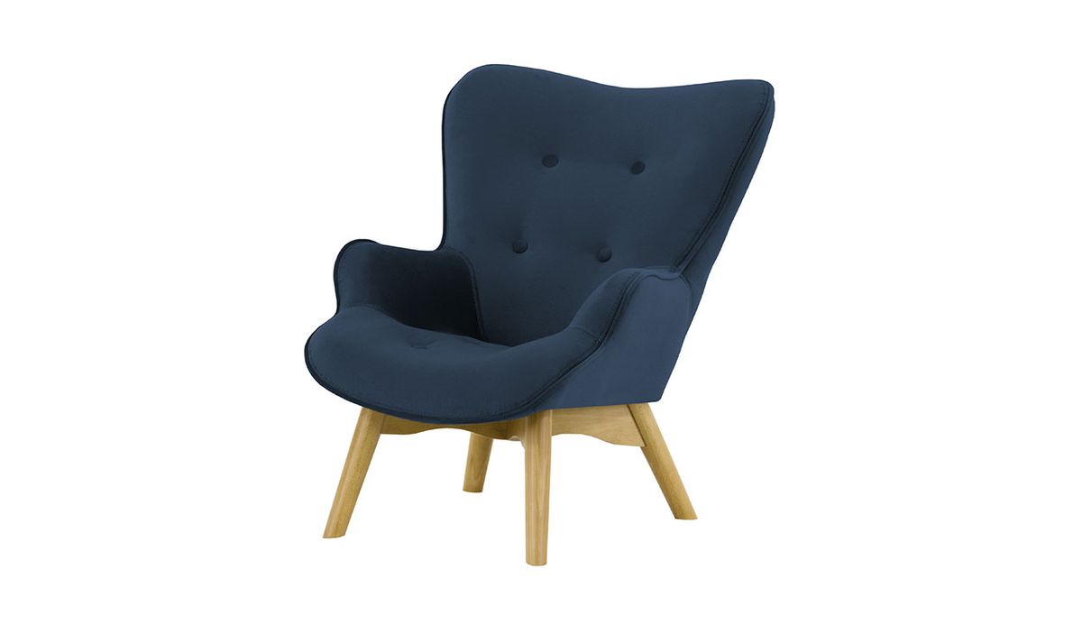 Fauteuil à oreilles pour enfants Ducan Mini Velvet
