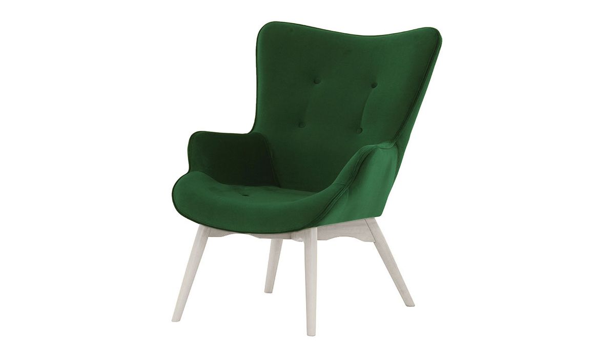 Fauteuil Ducan Velvet, vert bouteille - Kronos 14