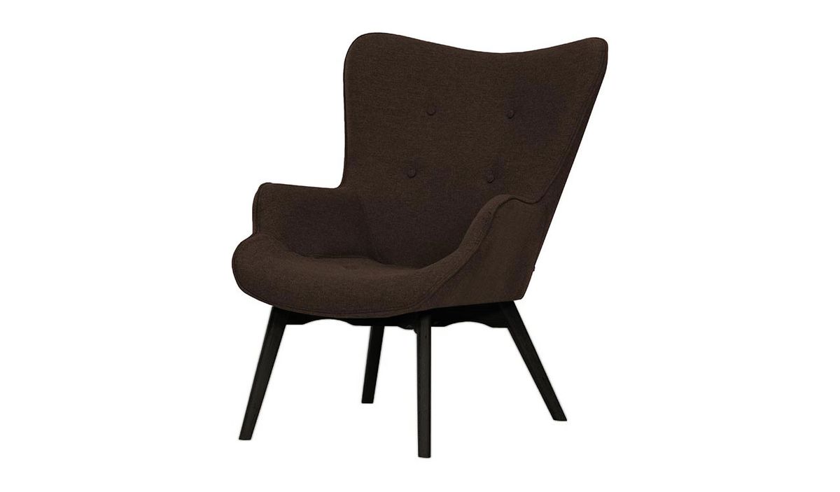 Fauteuil à oreilles Ducan Malmo, Malmo 90, Couleur des pieds: Chêne clair — vue 5