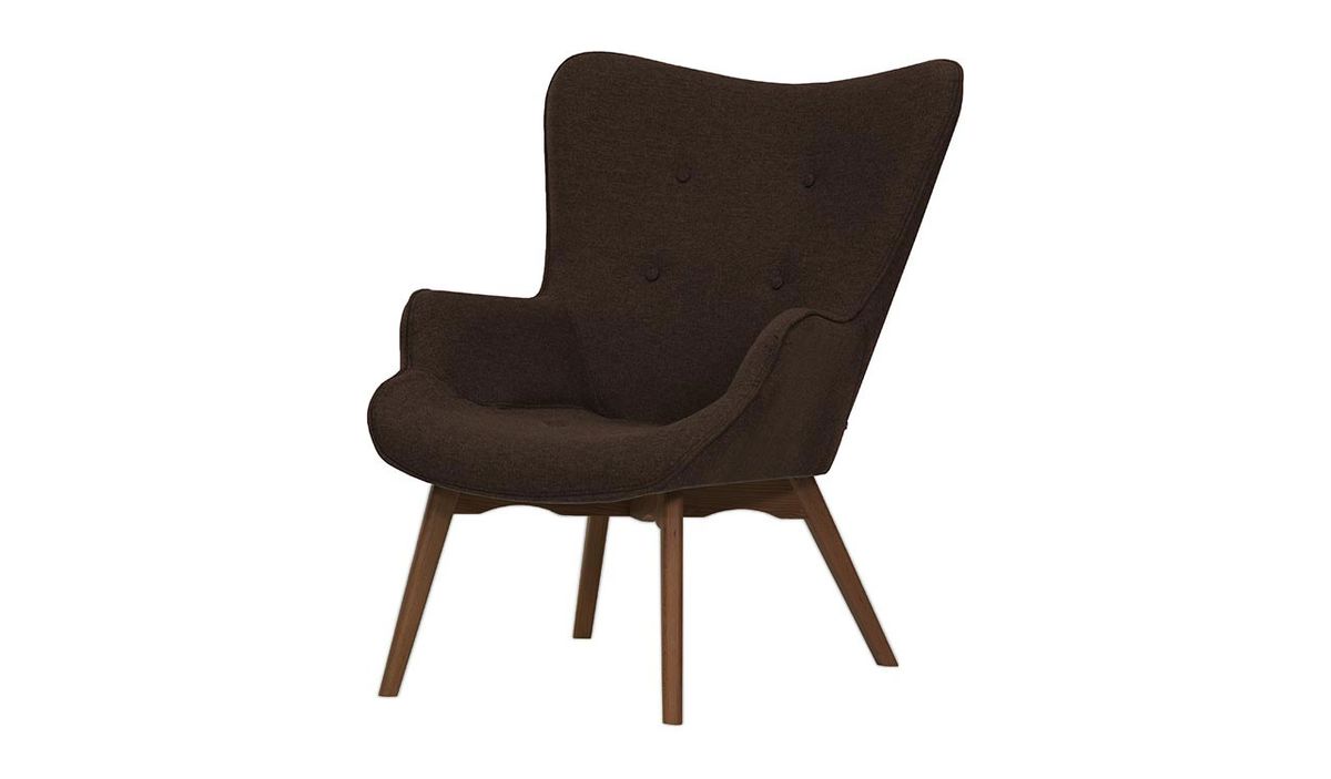 Fauteuil à oreilles Ducan Malmo, Malmo 90, Couleur des pieds: Chêne clair — vue 6