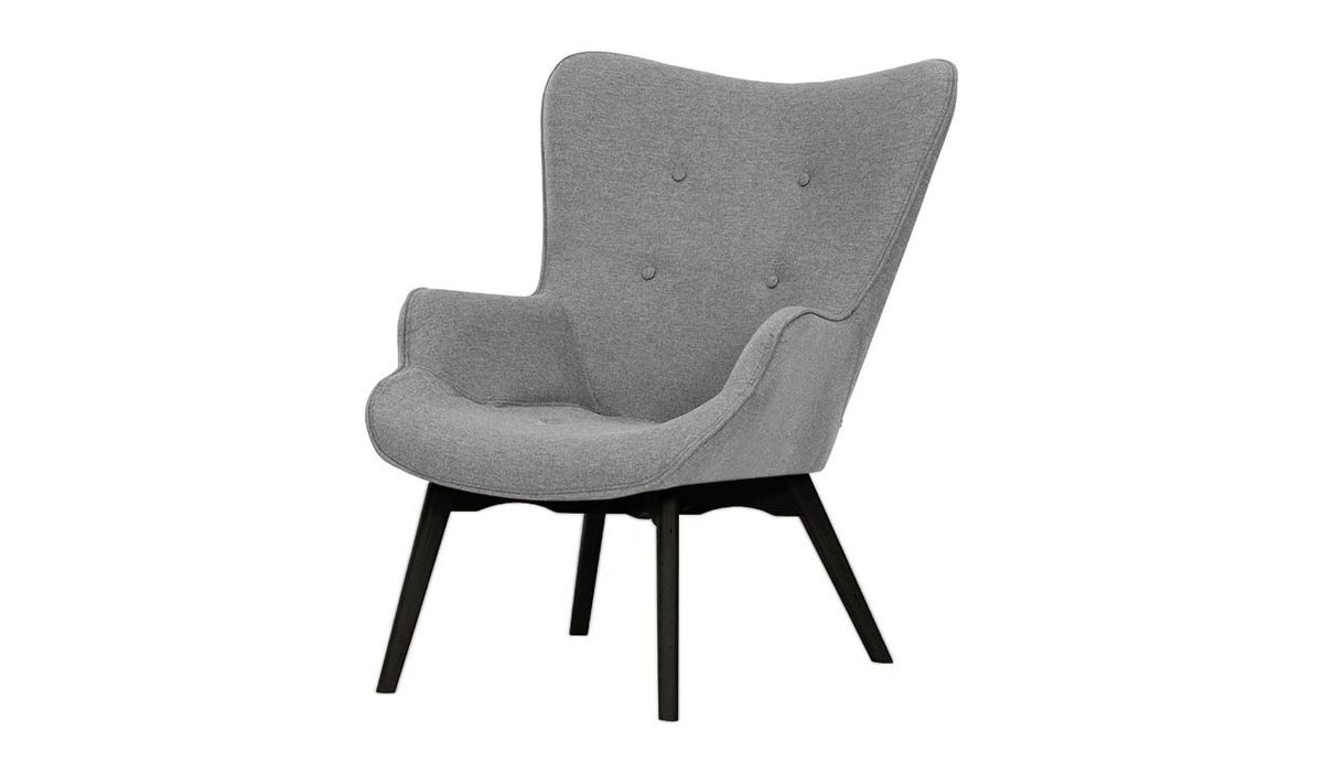Fauteuil à oreilles Ducan Malmo, Malmo 90, Couleur des pieds: Chêne clair — vue 4