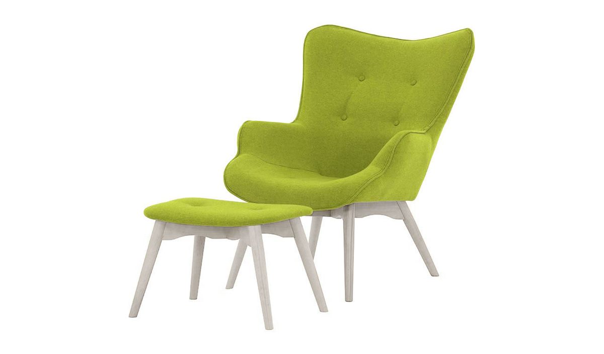 Fauteuil à oreilles avec repose-pied Ducan Ontario — vue 5