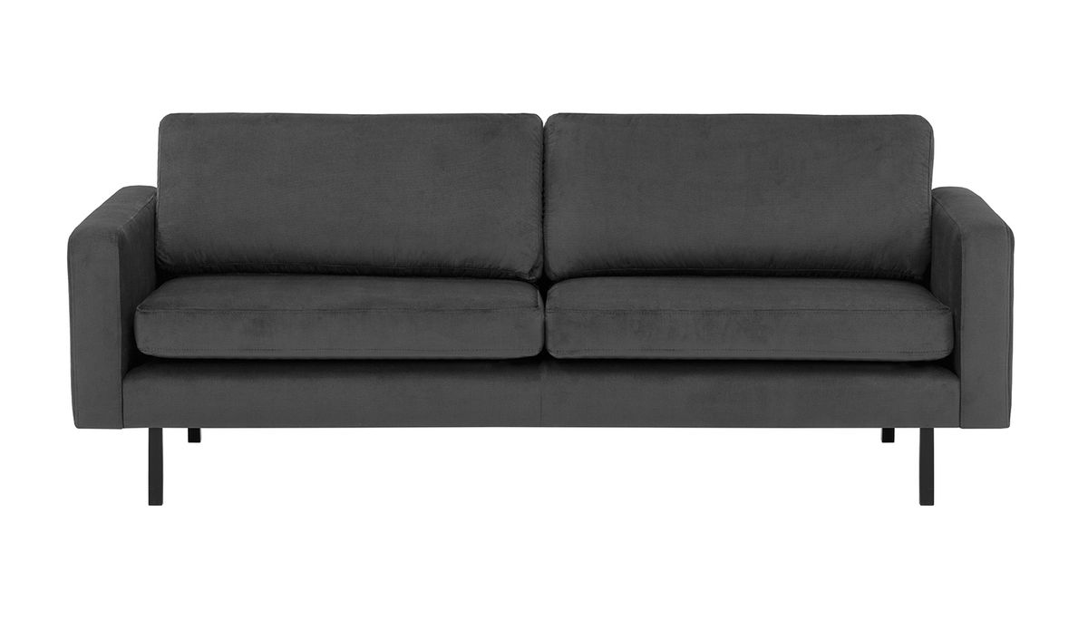 Canapé trois places Lioni, gris foncé - Kronos 34