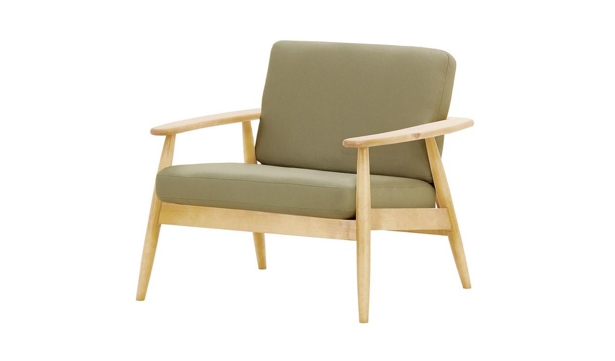 Fauteuil de jardin Demure Aqua, Kanaria 7002, Couleur des pieds: 8001 Chêne clair — vue 6