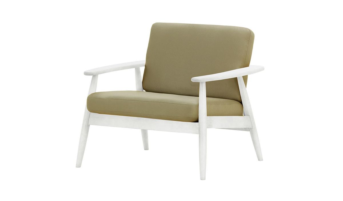 Fauteuil de jardin Demure Aqua, Kanaria 7005, Couleur des pieds: 8035 blanc
