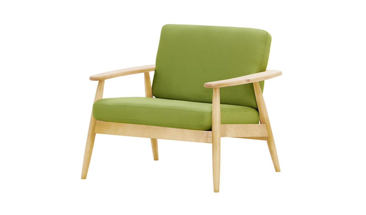 Fauteuil de jardin Demure Aqua, Kanaria 7009, Couleur des pieds: 8001 Chêne clair