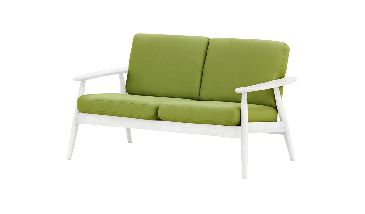 Canapé de jardin deux places Demure Aqua, Kanaria 7009, Couleur des pieds: 8035 blanc