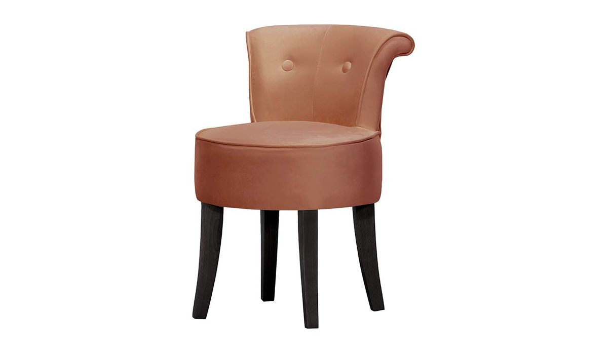 Chaise Barto, rose delavé - Kronos 29, Couleur des pieds: Noir