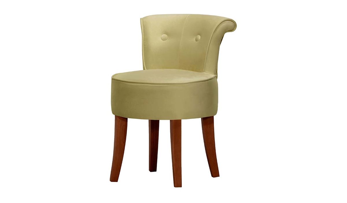 Chaise Barto, crème - Kronos 35, Couleur des pieds: Chêne foncé