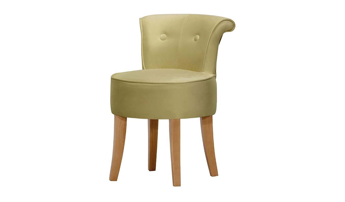 Chaise Barto, crème - Kronos 35, Couleur des pieds: Chêne clair