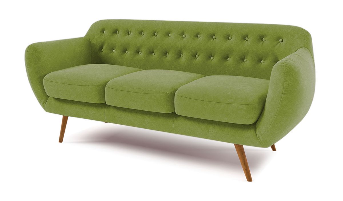 Canapé trois places Anatol, vert citron - Ibiza 10